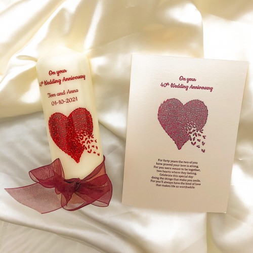 Ruby 40th Wedding Anniversary Set