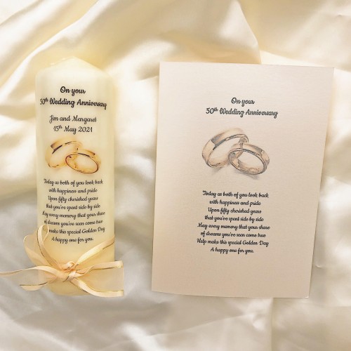 50th Golden Wedding Anniversary set