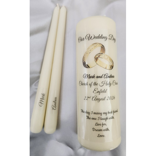 Claddagh Unity Candle Set Claddagh Unity Candle Set