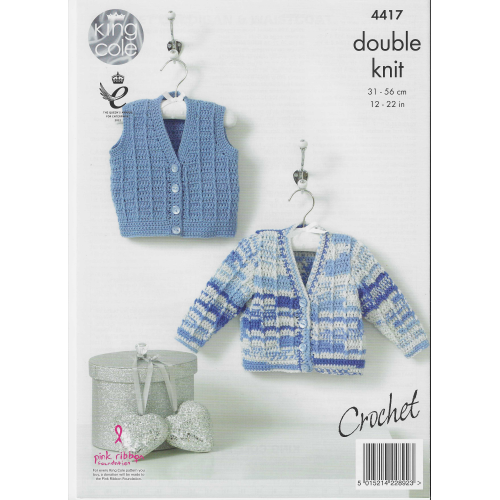 King Cole 4417 DK Crochet baby pattern