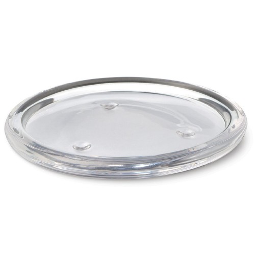 Glass candle plate