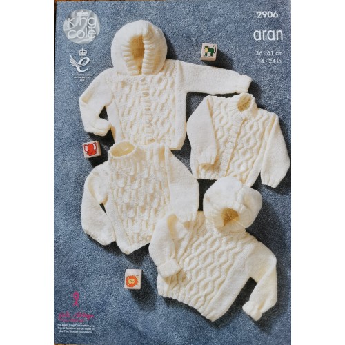 King Cole 2906 Aran Baby knits