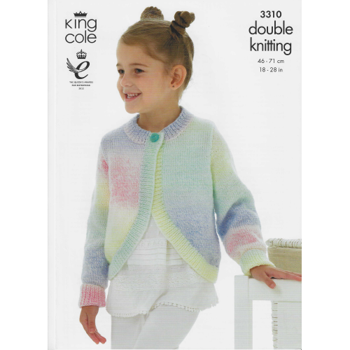 King Cole 3310 DK long and short sleeved boleros
