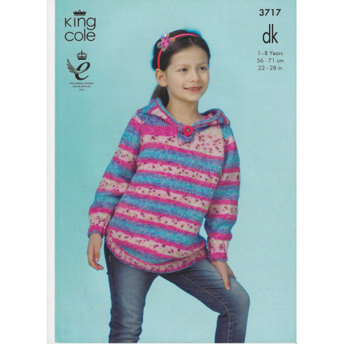 King Cole 3717 DK hoodie and hoodie with pocket