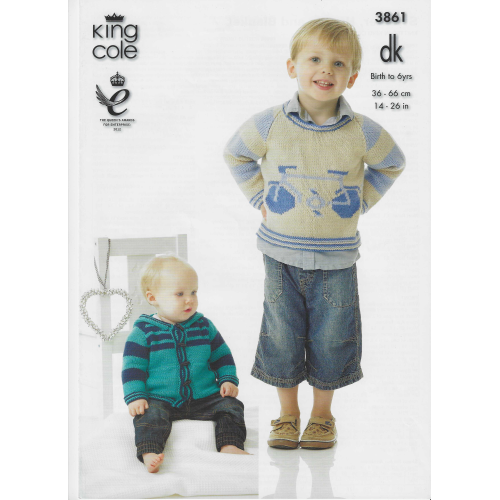 King Cole 3861 DK jumper, hoodie and blanket