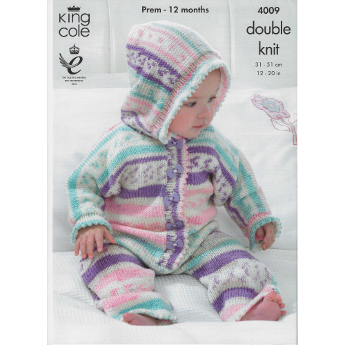 King Cole DK 4009 3pc pattern set