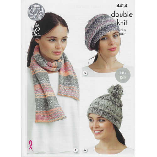 King Cole 4414 DK 6pc pattern set