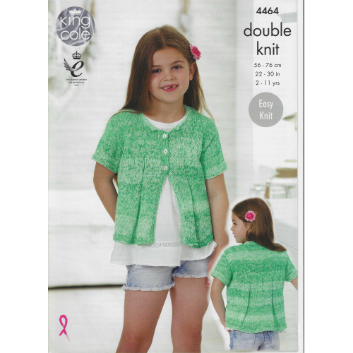 King Cole 4464 DK cardigan and top