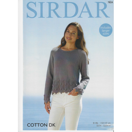 Sirdar 7824 Cotton DK jumper