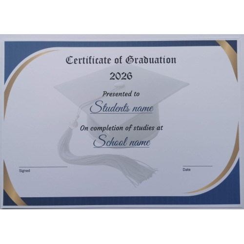 Certificate of Graduation