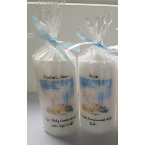 Communion memento Irish and English