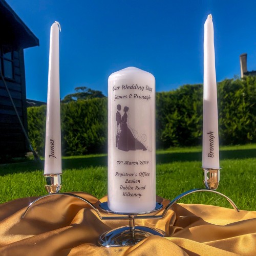 Silhouette Unity Candle Set 