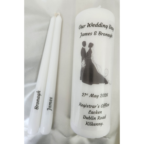 Silhouette Unity Candle Set Silhouette Unity Candle Set