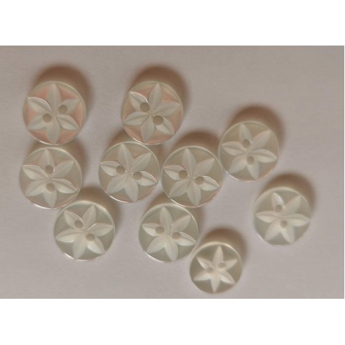 White star buttons #12