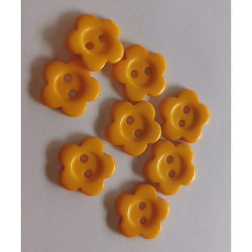Mustard flower shaped buttons #16