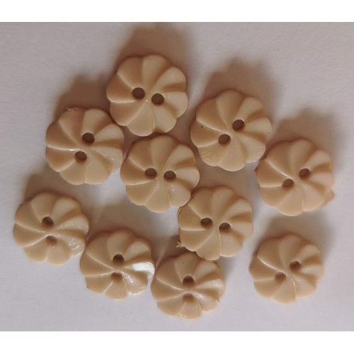 Cream flower buttons #28