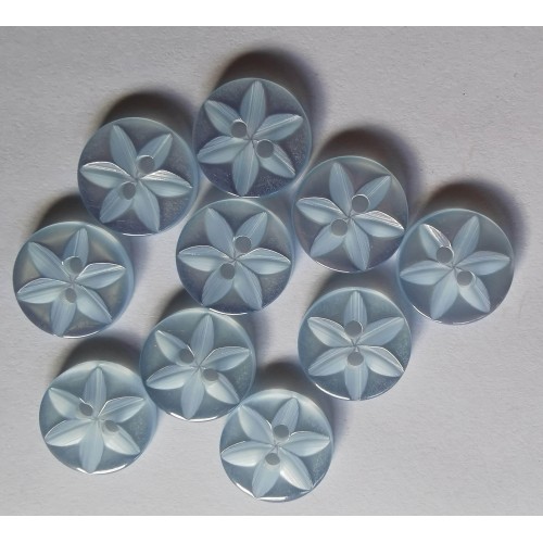 Blue star baby buttons #37