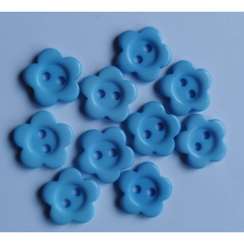 Blue flower buttons #43