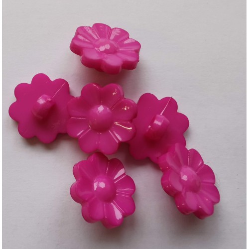 Cerise flower shaped buttons #66