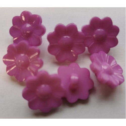 Magenta flower shaped buttons #67