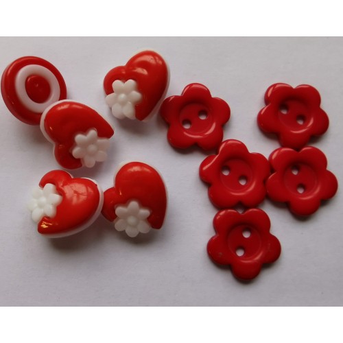 Mixed red buttons #77