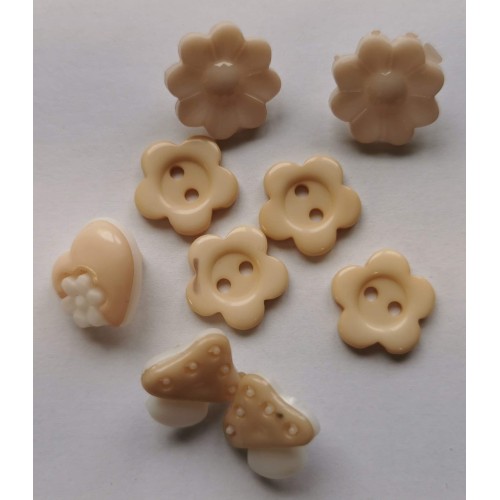 Mixed cream buttons #78