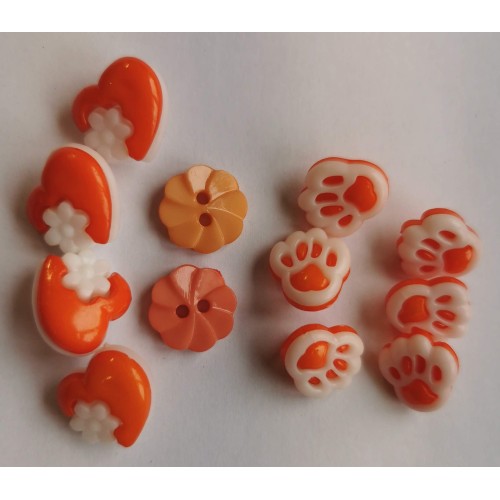 Mixed orange buttons #79