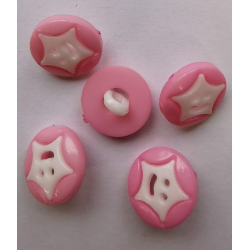 Pink smiley face buttons #84