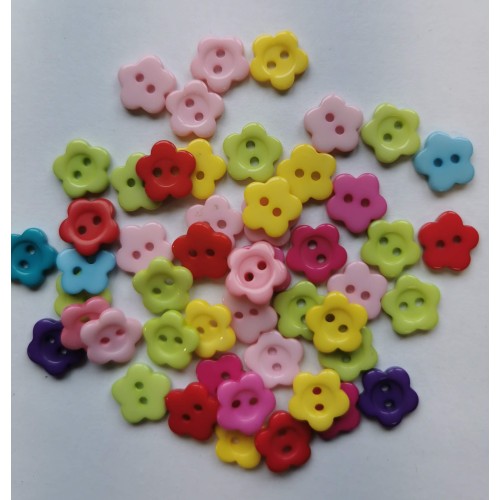 Mixed small flower buttons #90