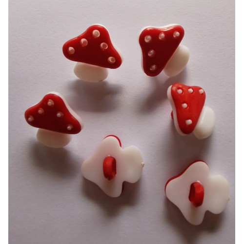 Red and white mushroom buttons #2
