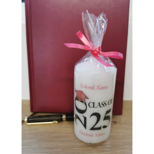 Class of 2025 graduation candle