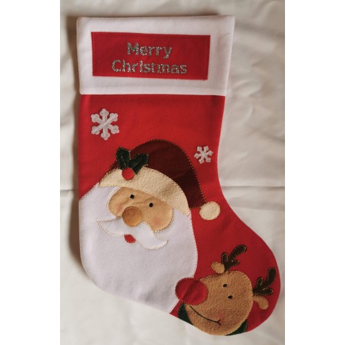 Felt Santa Merry Christmas Stocking