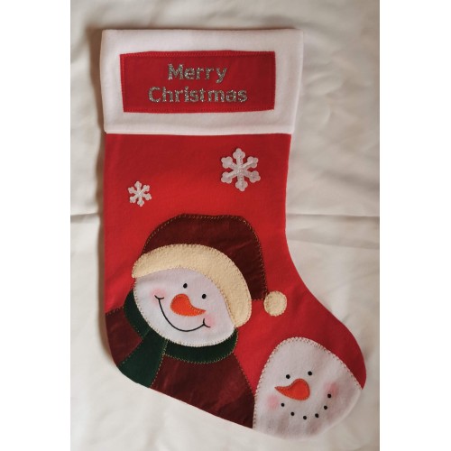 Felt Snowman Merry Christmas Stocking