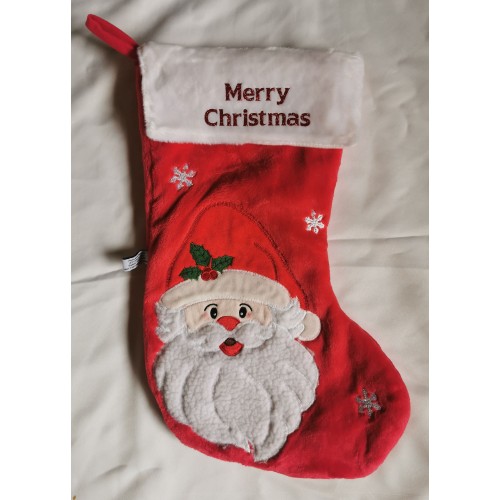 Fur Santa Merry Christmas Stocking