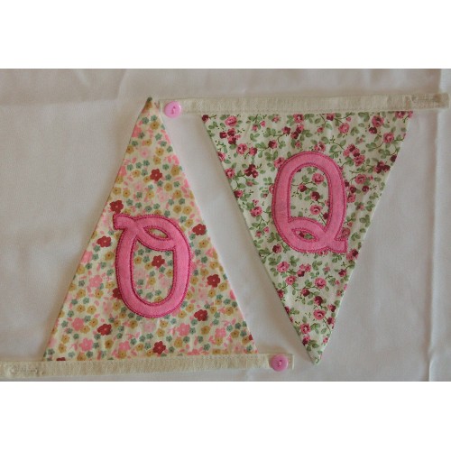 Floral bunting Q