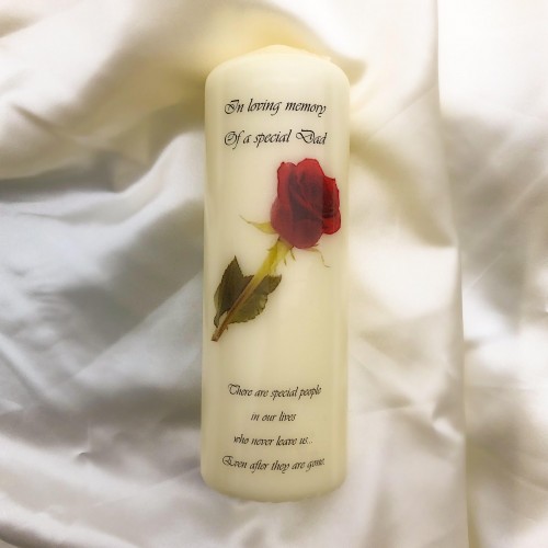 Rose memory candle