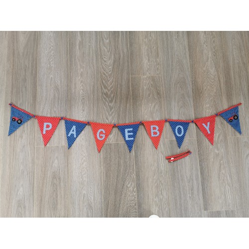 Pageboy tractor bunting REDUCED PRICE ONLY ONE LEFT