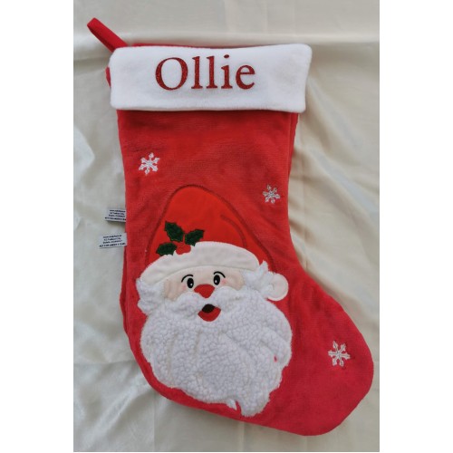 Fur Personalised Santa Stocking Fur Personalised Santa Stocking