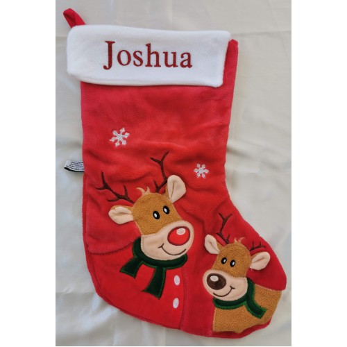Fur personalised reindeer stocking Fur personalised reindeer stocking